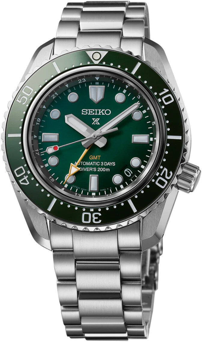 Seiko Prospex 1968 GMT Diver's Watch SPB381 Green Dial