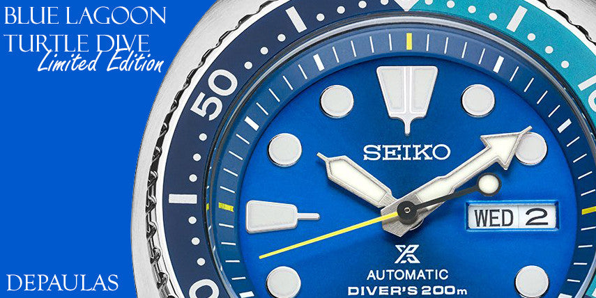 The Seiko Limited Edition Blue Lagoon Turtle Dive SRPB11