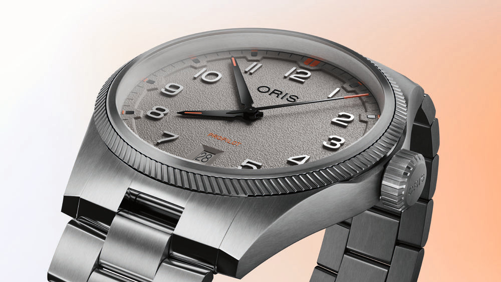 Oris ProPilot Date Watch Grey Dial 01 733 7805 4163-07 8 20 04LC