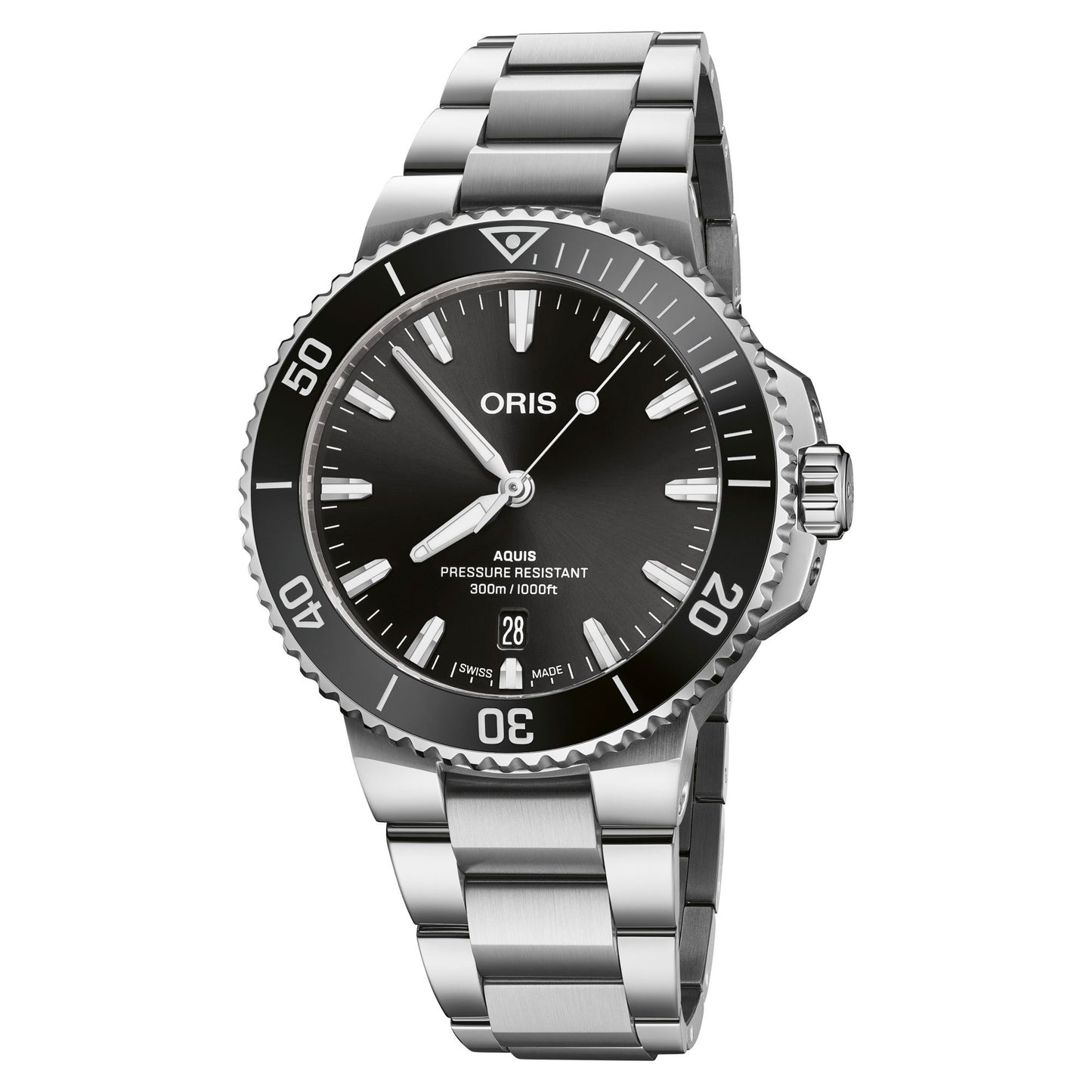 Oris Aquis Date Black Dial Stainless Steel Watch 43.5 mm 01 733 7789 4154-07 8 23 04PEB