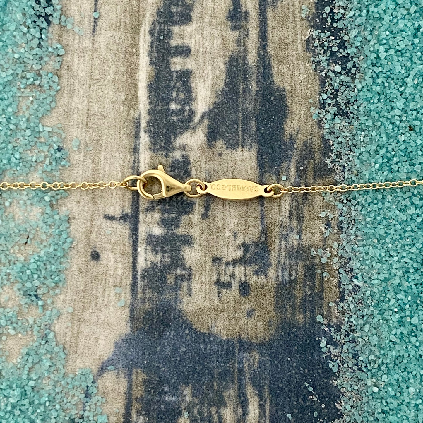 14k Yellow Gold Medallion With .09cttw Diamond Star Necklace 17.5”