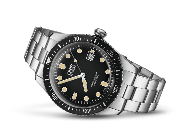 Oris 65 Divers Sixty Five Black Stainless Steel Watch 01 733 7720