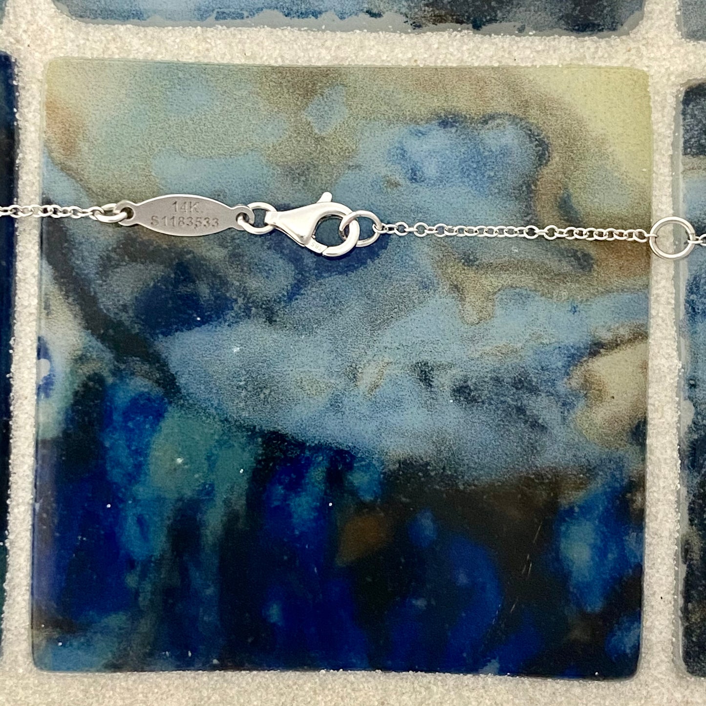 14k White Gold Diamond .48cttw Necklace