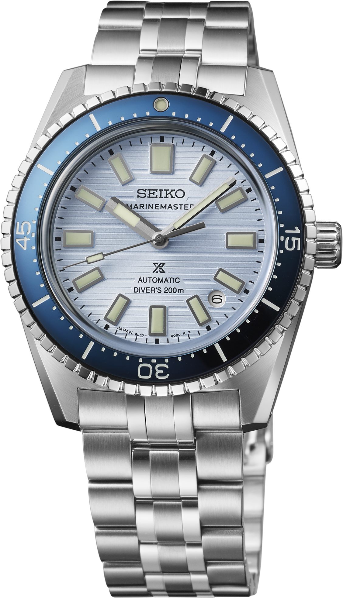 SJE099 PROSPEX MARINEMASTER 1965 HERITAGE DIVER'S WATCH LIGHT BLUE DIAL