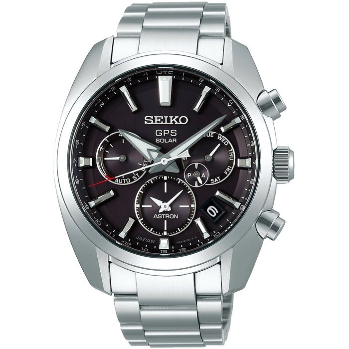 Seiko Astron GPS Solar Watch Black Dial SSH021