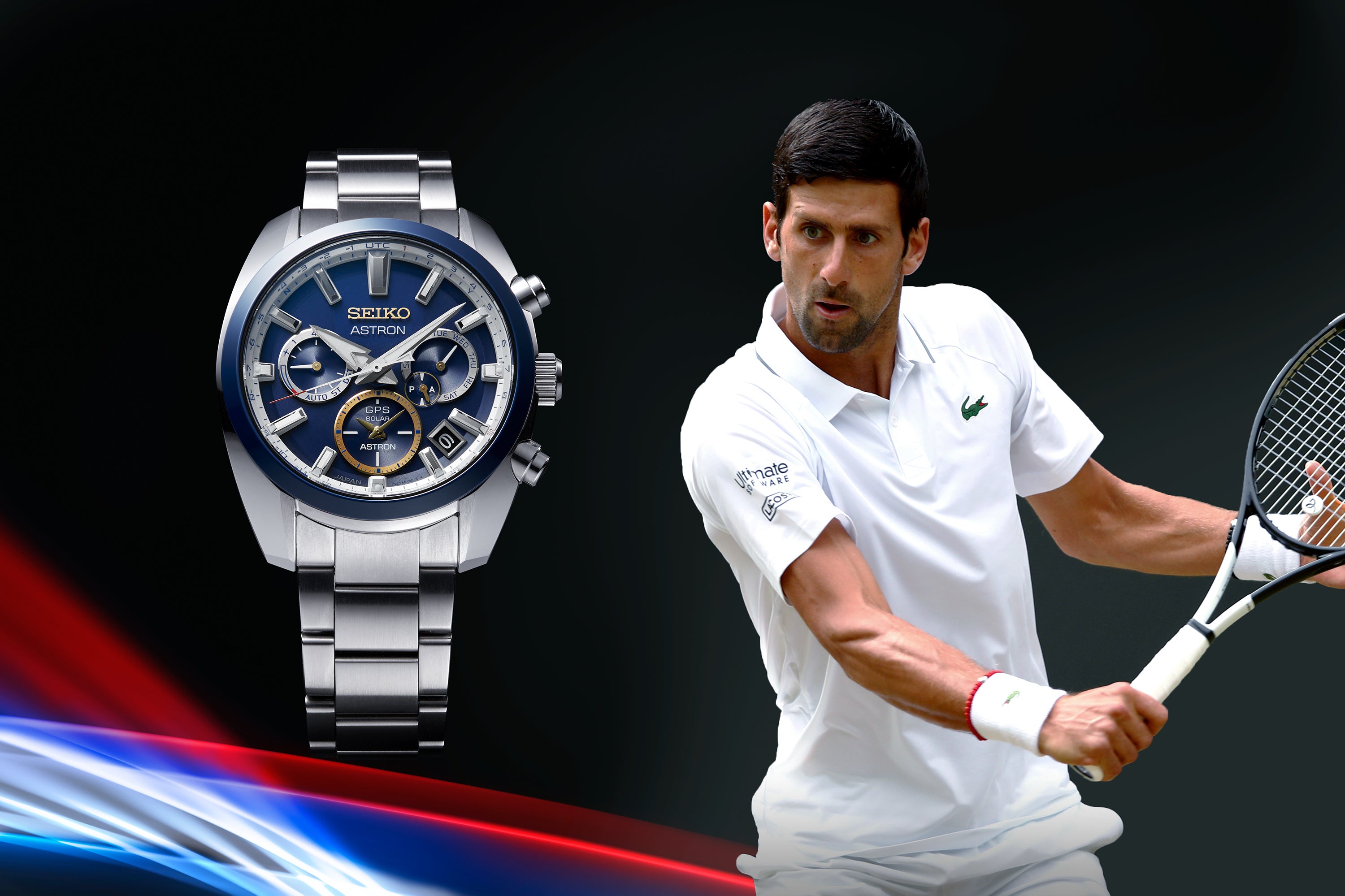 A new Astron GPS Solar watch flies the flag for Novak Djokovic