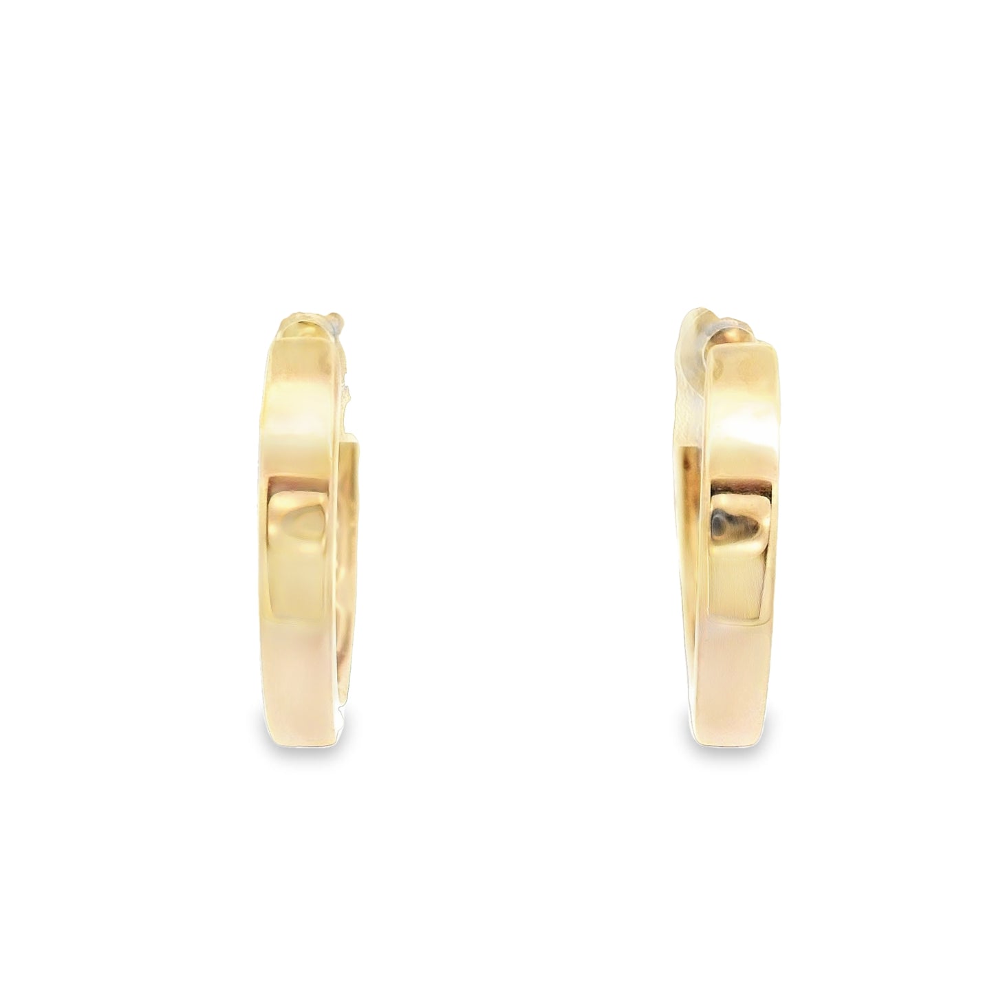 14k Yellow Gold .48cttw Diamond Hoop Earrings