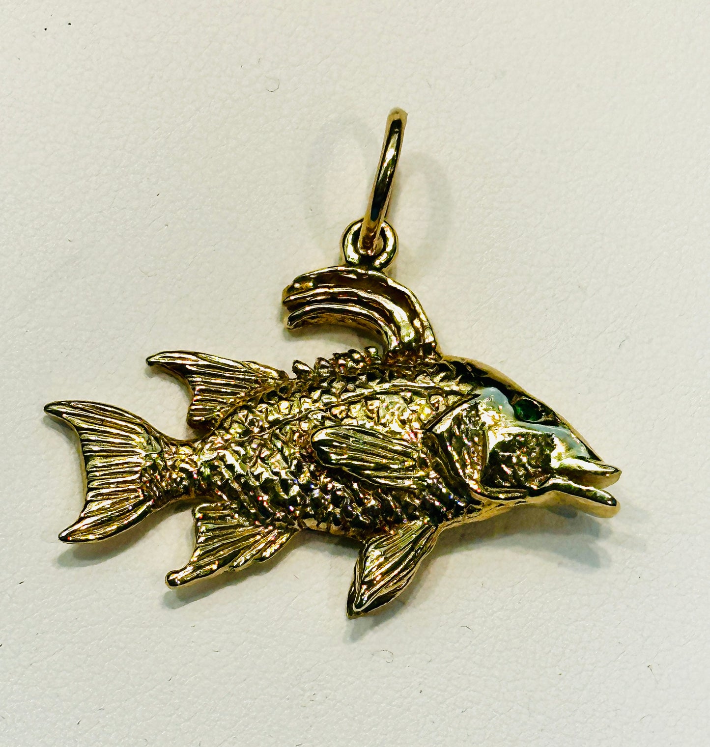 14k Gold Hogfish Pendant