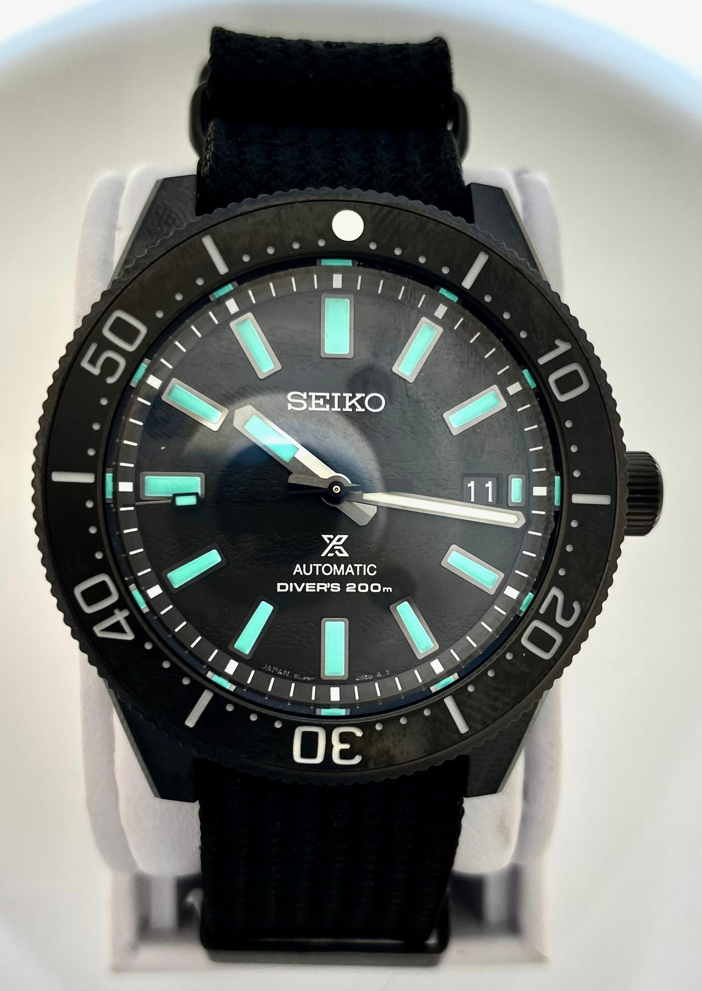 Seiko Prospex SLA067 1965 Diver's Watch OPEN BOX Limited Edition Black Series