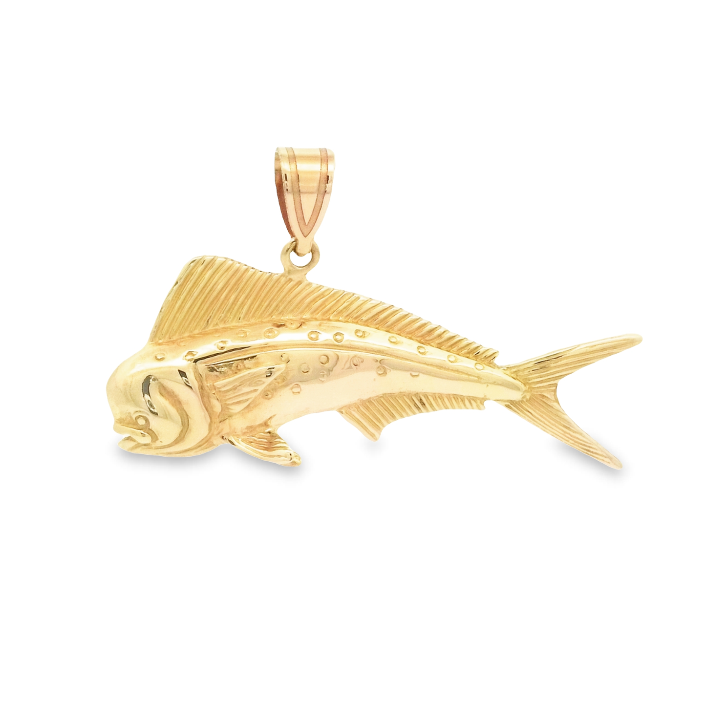 14k Yellow Gold Mahi Mahi Pendant