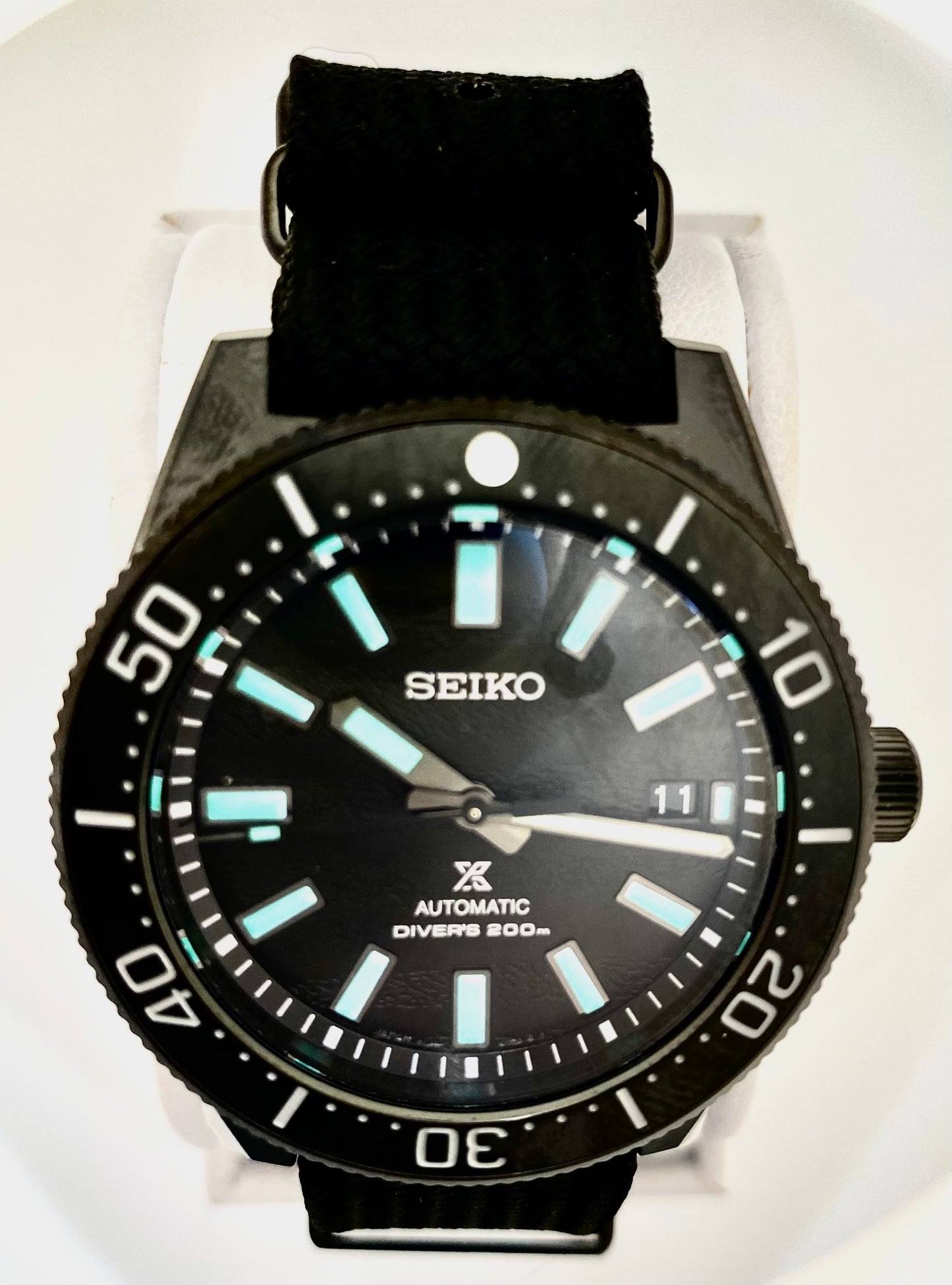 Seiko Prospex SLA067 1965 Diver's Watch OPEN BOX Limited Edition Black Series