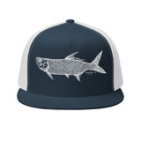 Signature White Tarpon Trucker Cap