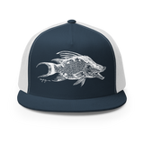 Signature White Hogfish Trucker Cap