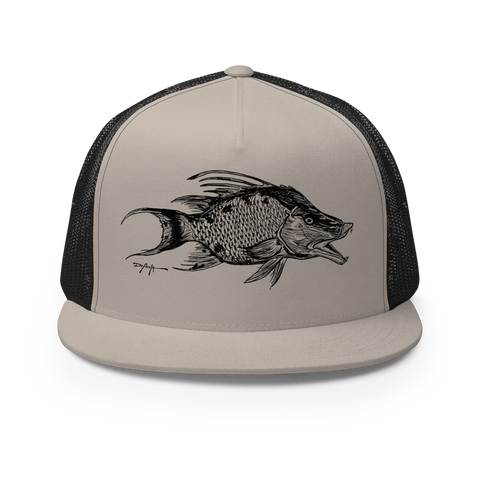 Signature Black Hogfish Trucker Cap