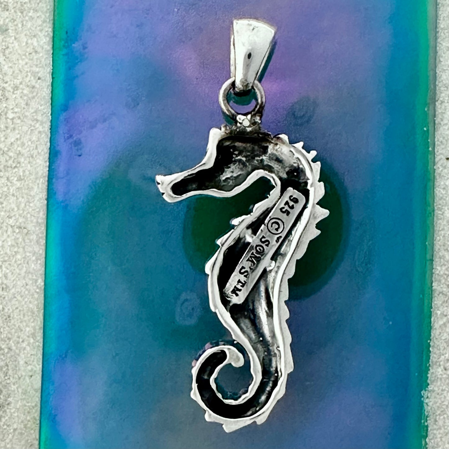 925 Sterling Silver Seahorse Pendant