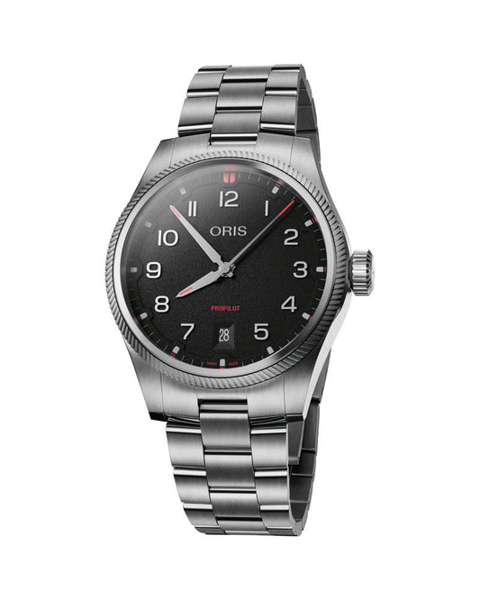 Oris ProPilot Date Watch Black Dial 01 733 7805 4164-07 8 20 04LC