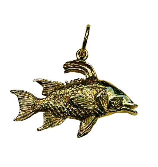 14k Gold Hogfish Pendant