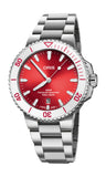 Oris Aquis Summer Watermelon Red Dive Watch