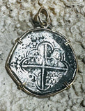 Spice Island Wreck 8 Reales Treasure Coin 14k Gold Bezel 69470