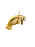 14k Yellow Gold Flat Manatee