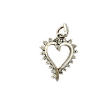 10k white gold Diamond heart