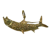 14k Gold Large Tarpon Pendant