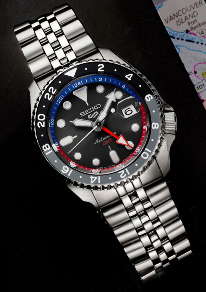 Seiko 5 GMT SSK019 Automatic Watch PepsiCo