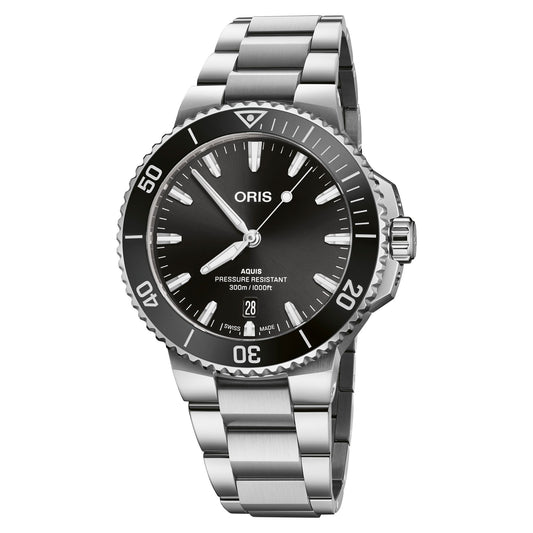 Oris Aquis Date Black Dial Stainless Steel Watch 43.5 mm 01 733 7789 4154-07 8 23 04PEB