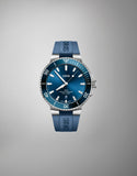 Oris Aquis Blue Dial Blue Strap Dive Watch