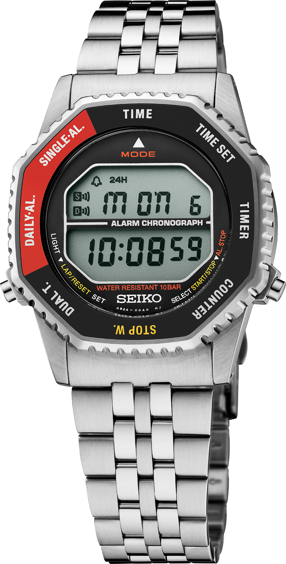 Seiko Rotocall Digital Watch SMGG19 Red