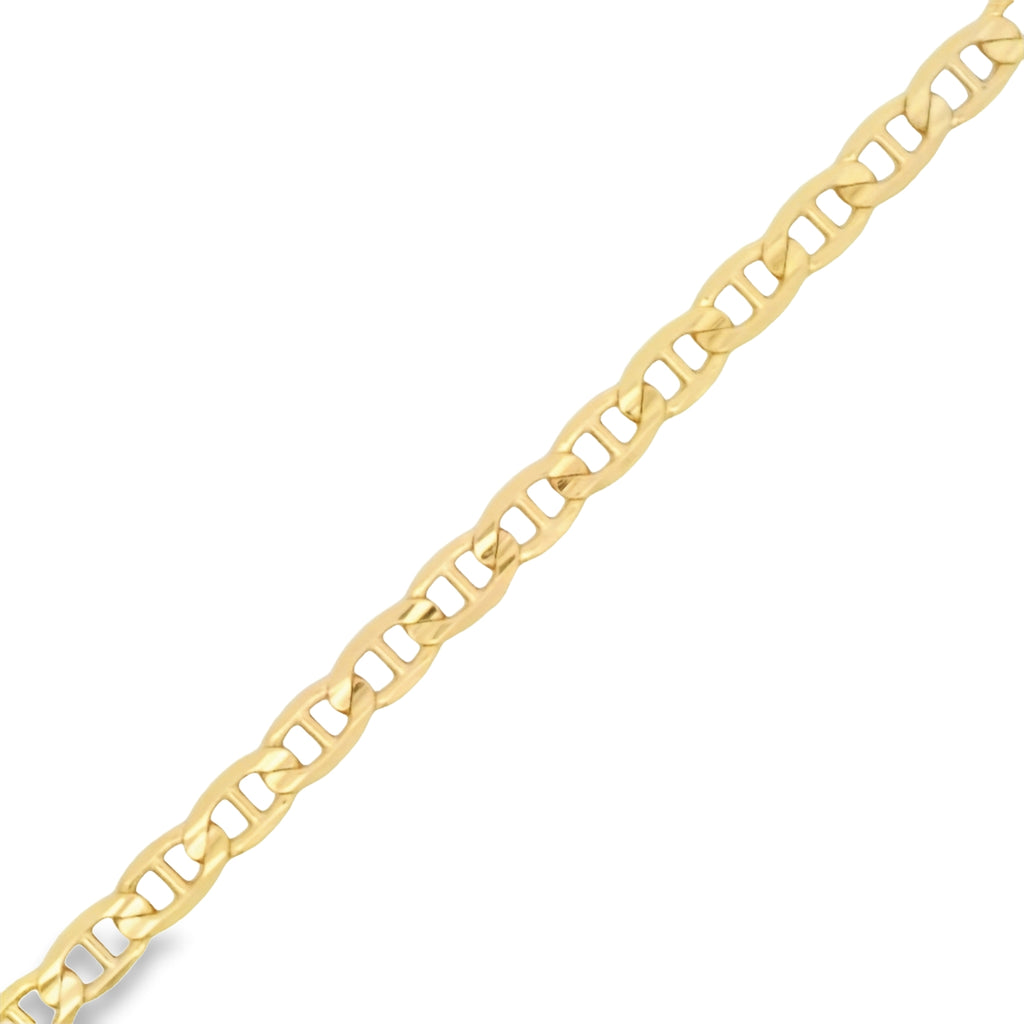 14k Yellow Gold 4.5mm Flat Anchor Bracelet 7 1/4"