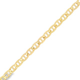 14k Yellow Gold 4.5mm Flat Anchor Bracelet 7 1/4