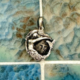 1/2 Reales Circa 1665-1700 Ruler Charles II Mexico City Mint 925 Sterling Silver Mermaid Bezel Treasure Coin Pendant