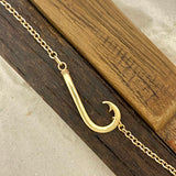 14k Yellow Gold DePaula Hook Bracelet 6 1/2”
