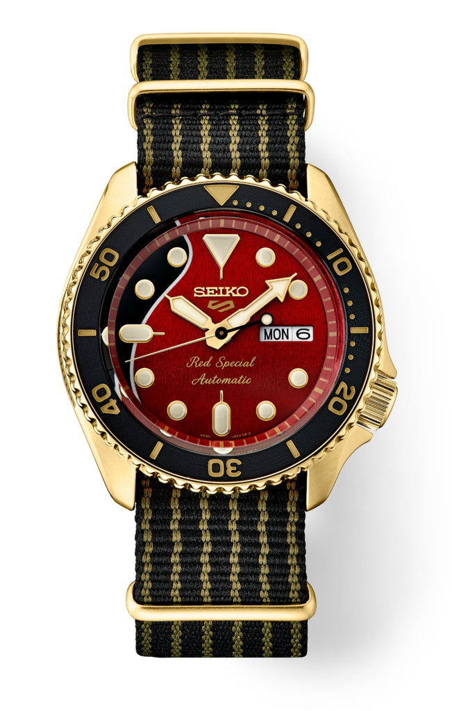 Seiko 5 Brian May Queen SRPH80 Red Special