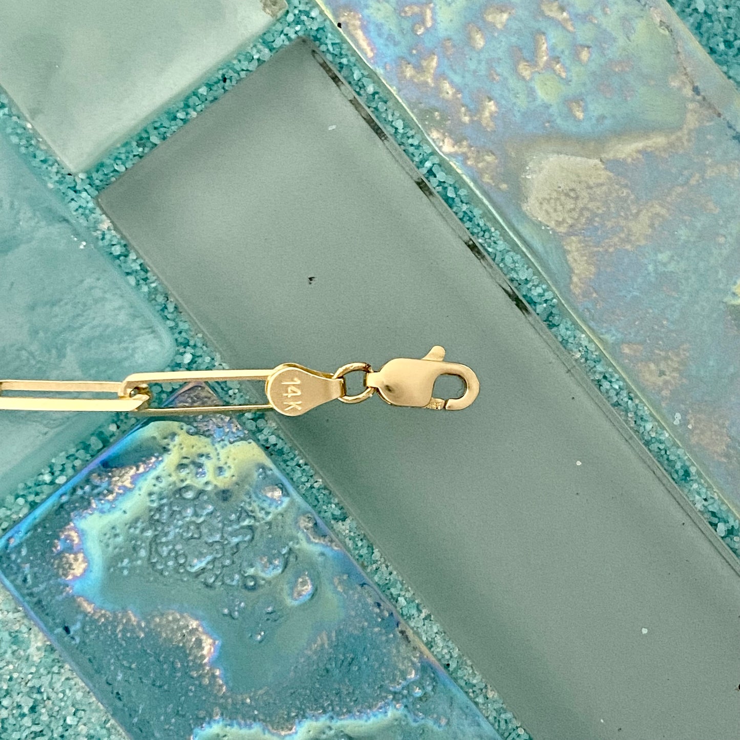 14k Yellow Gold Paperclip Bracelet 7 3/4” - DePaulas