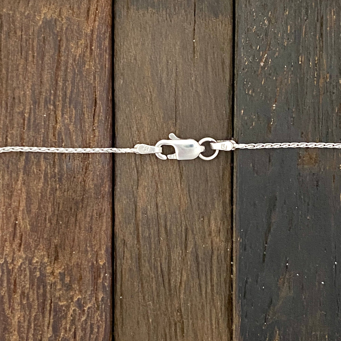 14k White Gold 1.19cttw Moveable Diamond Necklace 16”