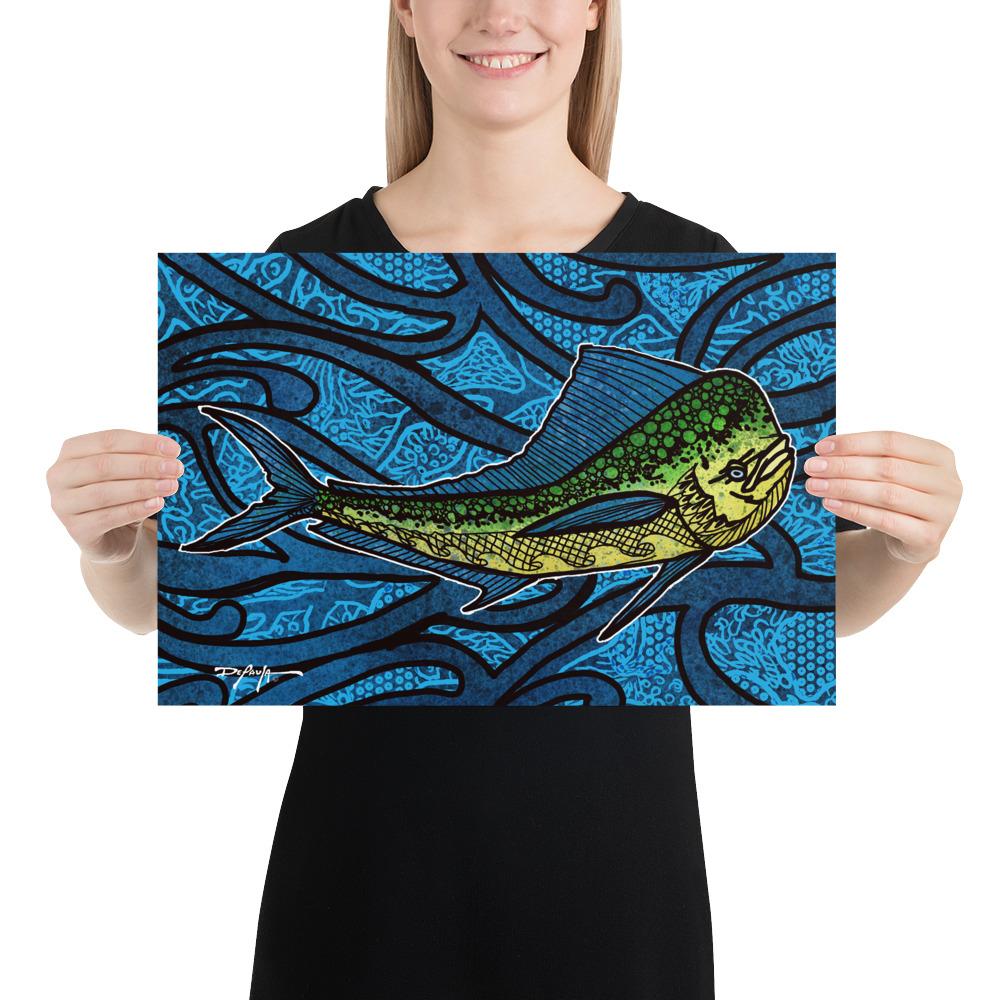 Mahi Mahi Dolphin Fish Tide Fine Art Print