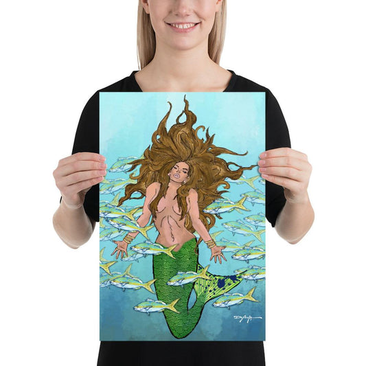 Mysterious Mermaid Fine Art Print - DePaulas