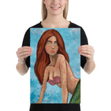 Curious Mermaid Fine Art Print