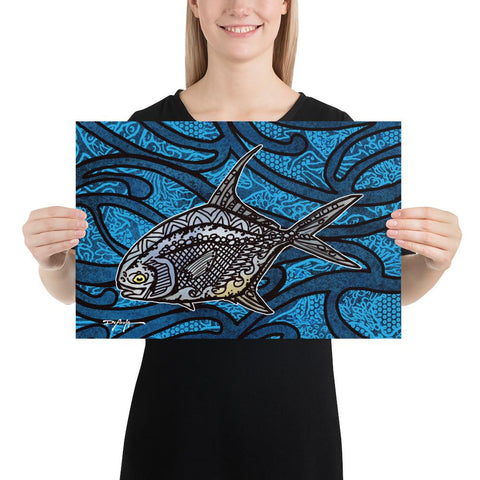 Permit Fish Tide Fine Art Print